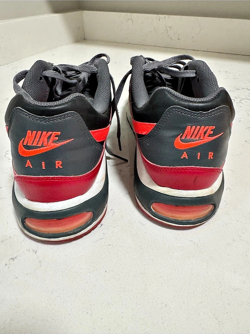 Nike Air Sneakers , leather Black & Red US 12.5